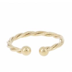 La bague fine torsadée