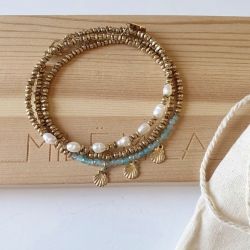 Le bracelet aigue marine et...