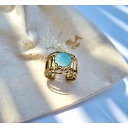 Bague amazonite