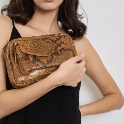Le sac pochette python