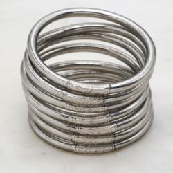 Bracelet tibétain argent épais