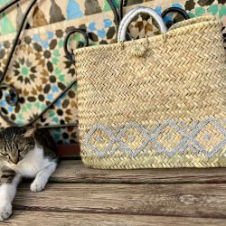 Grand panier en lurex